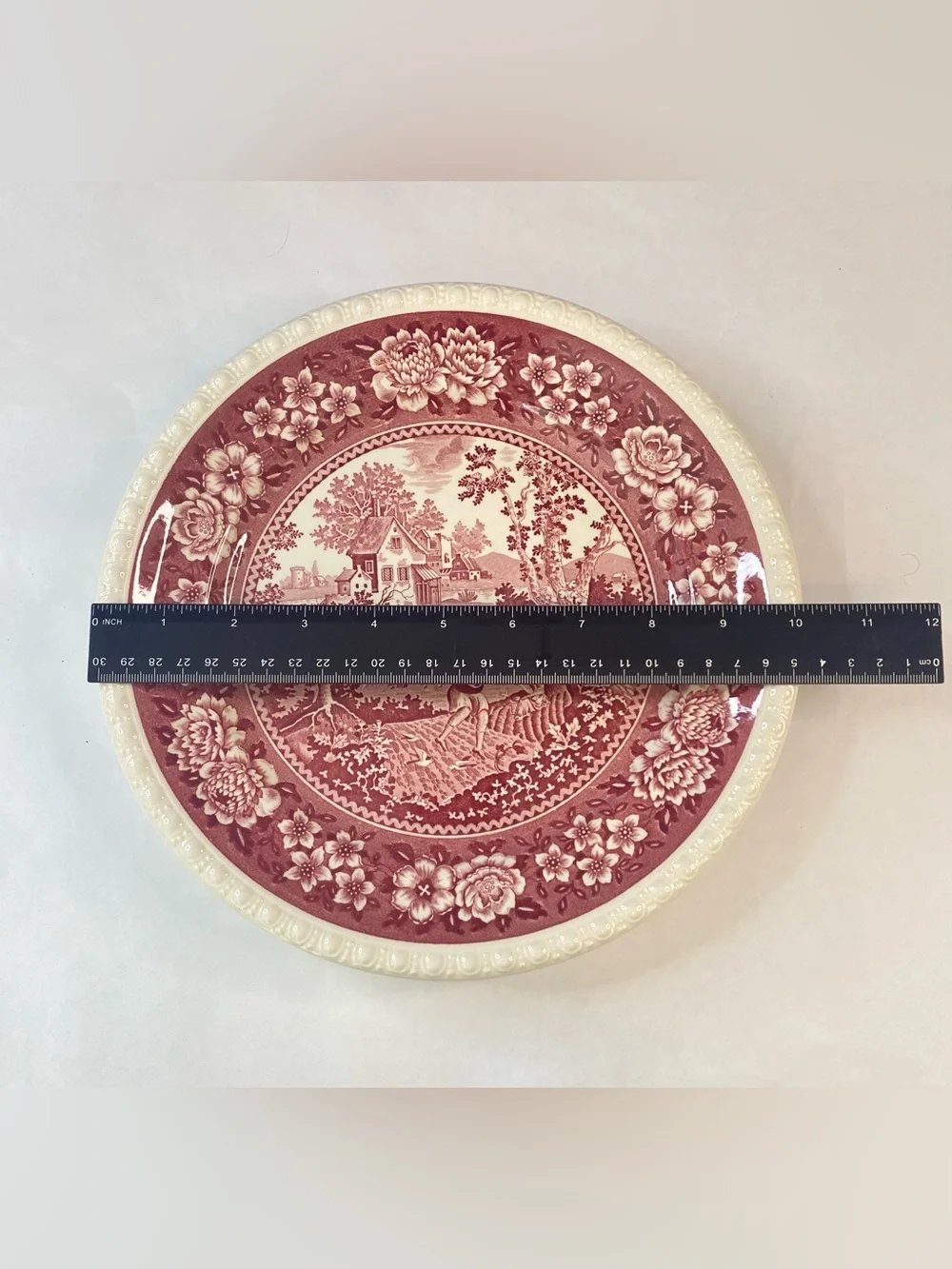 Villeroy & Boch SAAR Rusticana Dinner Plate Set Red Mettlacher Germany
